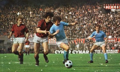 Milan - Napoli 1-1, Savoldi contrastato da Bet